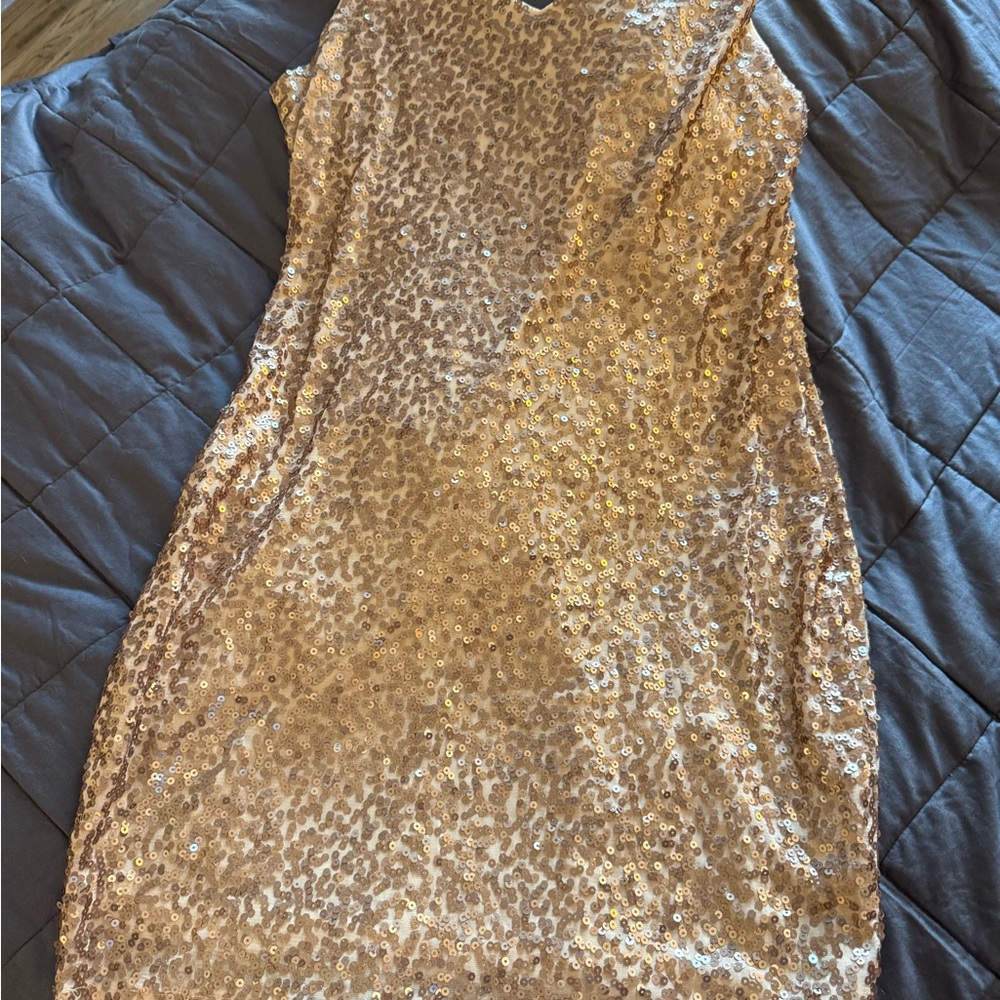 Sequin Gold Dress